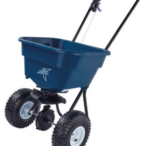 Grit Salt Spreader with pneumatic wheels